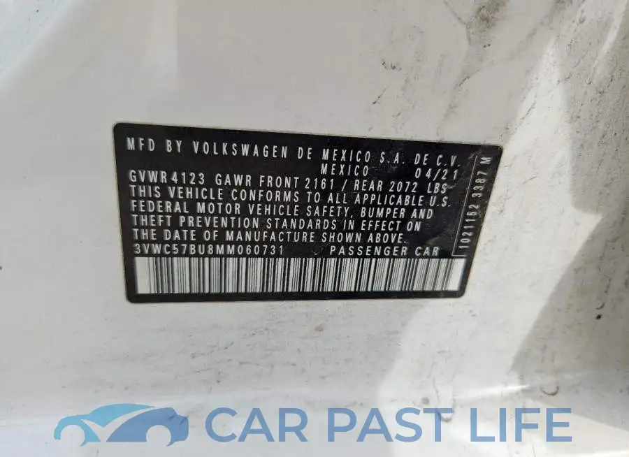 3VWC57BU8MM060731# 12