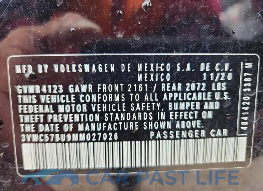 3VWC57BU9MM027026# 13