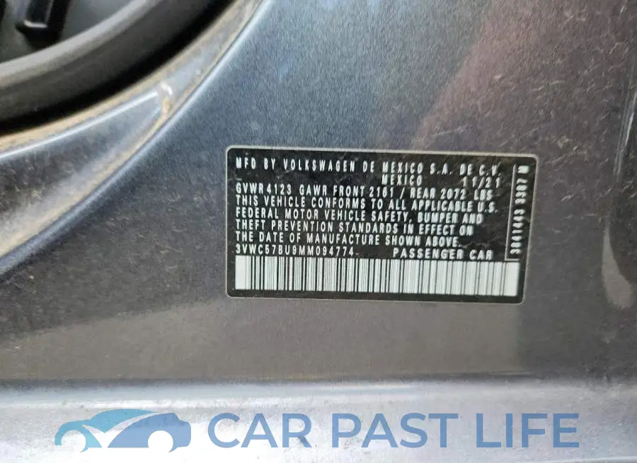 3VWC57BU9MM094774# 12