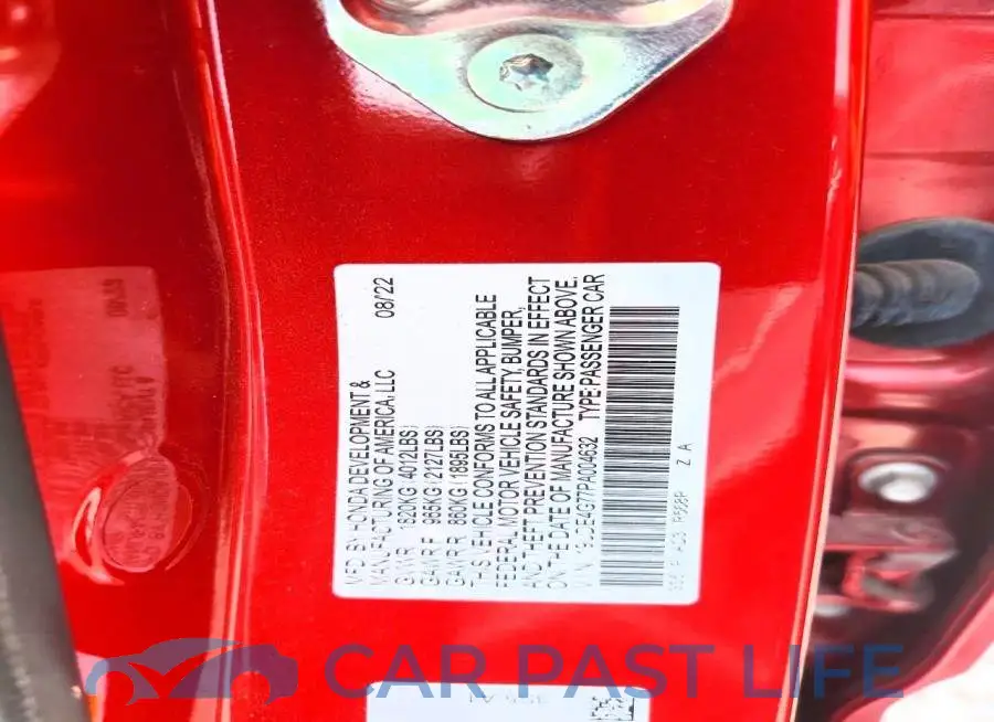 19UDE4G77PA004632# 12