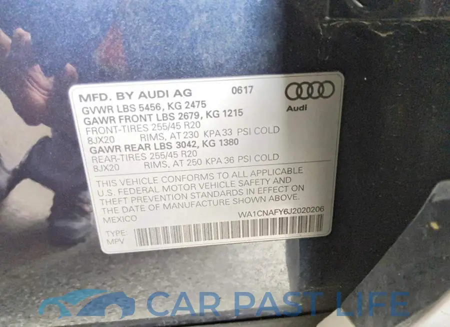 WA1CNAFY6J2020206# 13