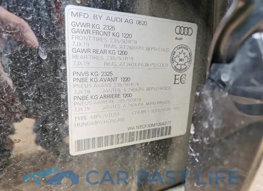 WA1EECF30M1004277# 13