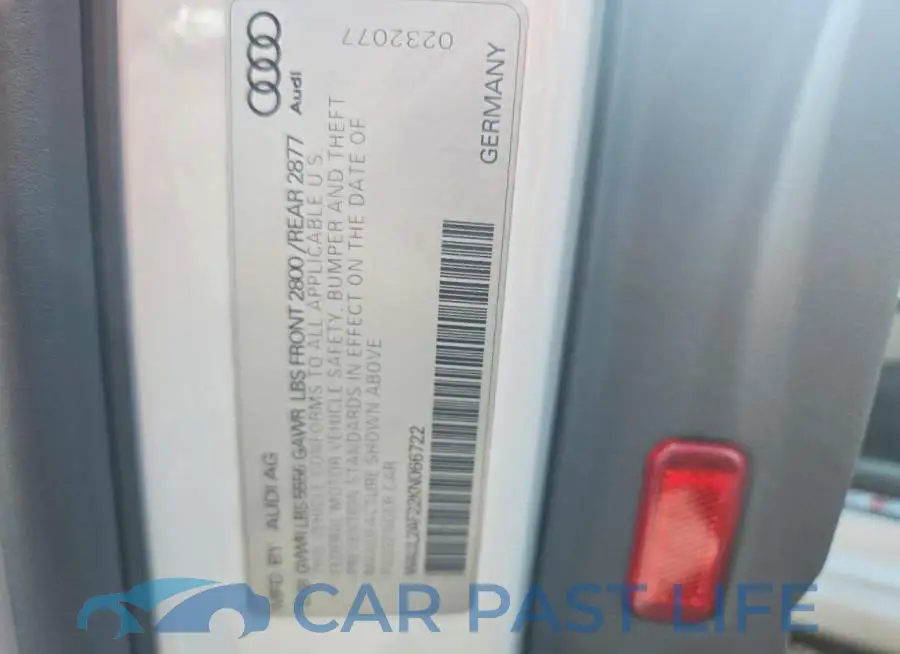 WAUL2AF22KN066722# 13