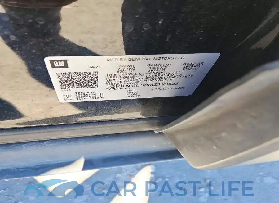 1GKKNMLS0MZ199622# 13
