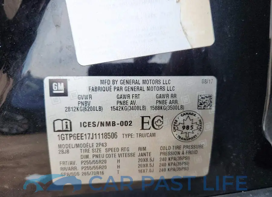 1GTP6EE17J1118506# 12