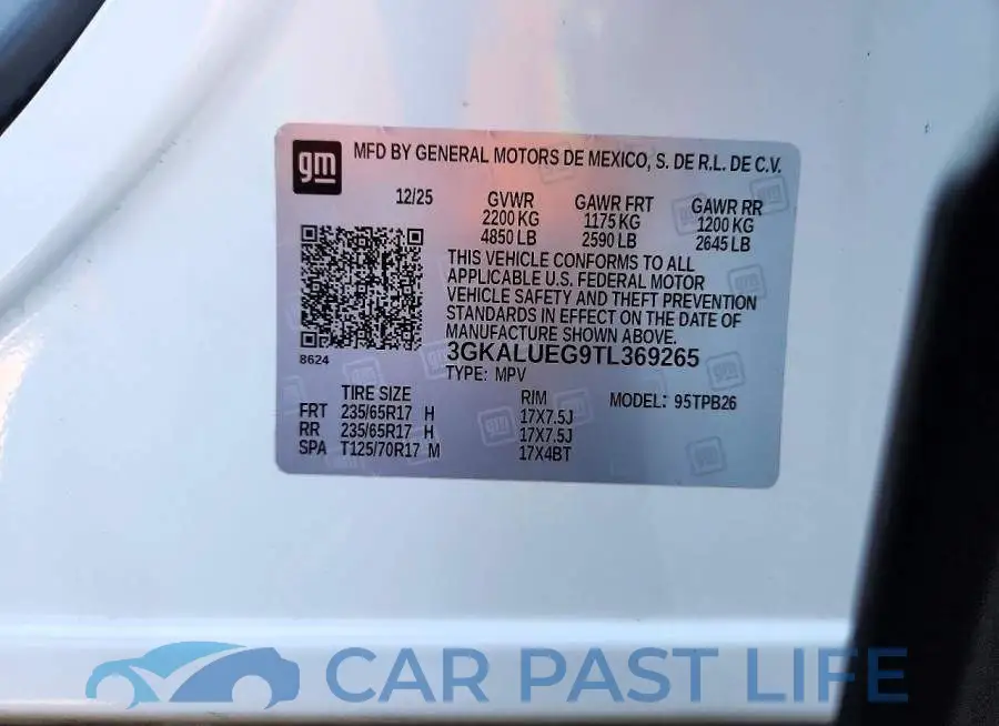 3GKALUEG9TL369265# 13