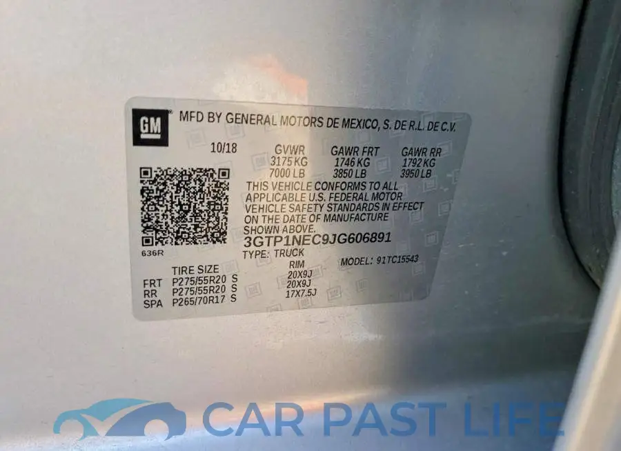 3GTP1NEC9JG606891# 13