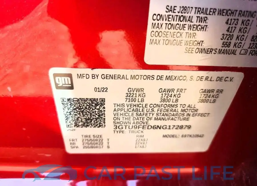 3GTU9FED6NG172879# 13