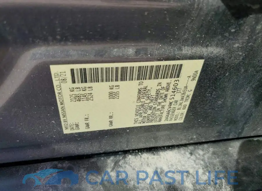 1N4AA6CV4MC514603# 12