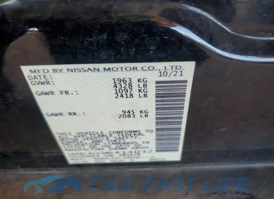 1N4BL4CV3MN414032# 12