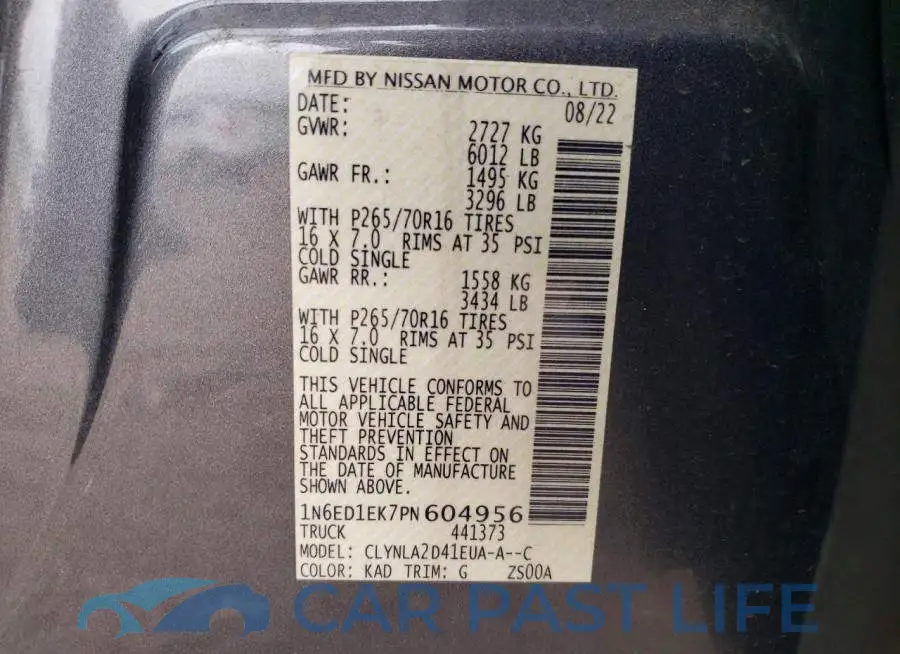 1N6ED1EK7PN604956# 12