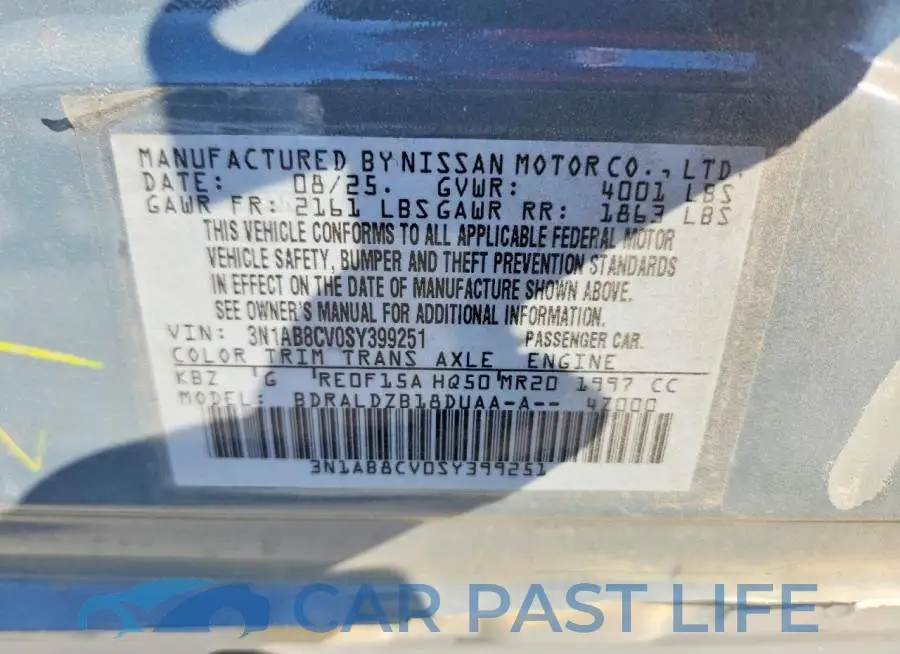 3N1AB8CV0SY399251# 13