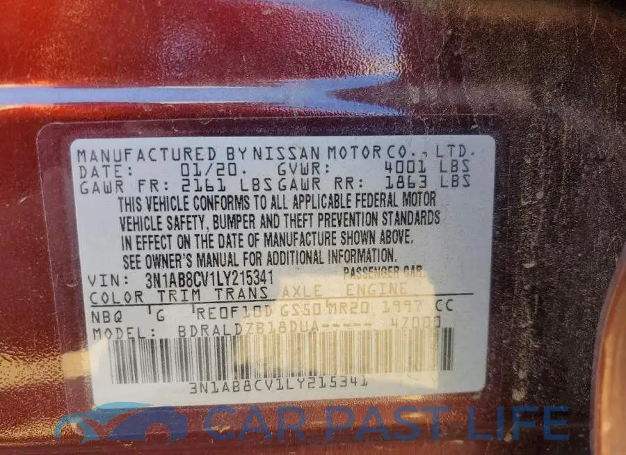 3N1AB8CV1LY215341# 13