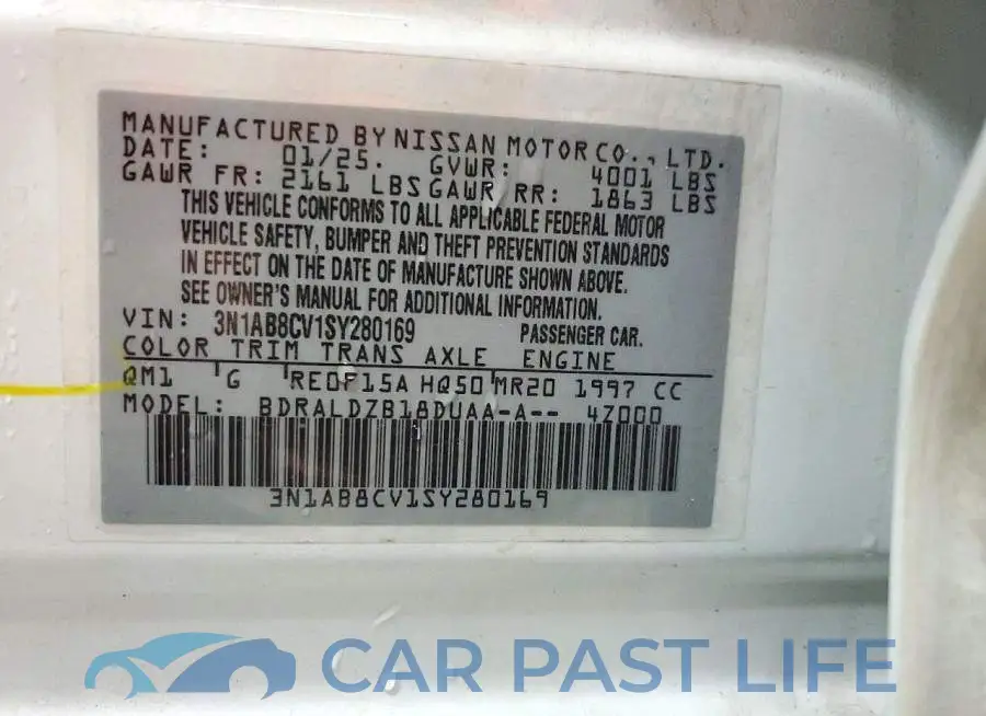 3N1AB8CV1SY280169# 12