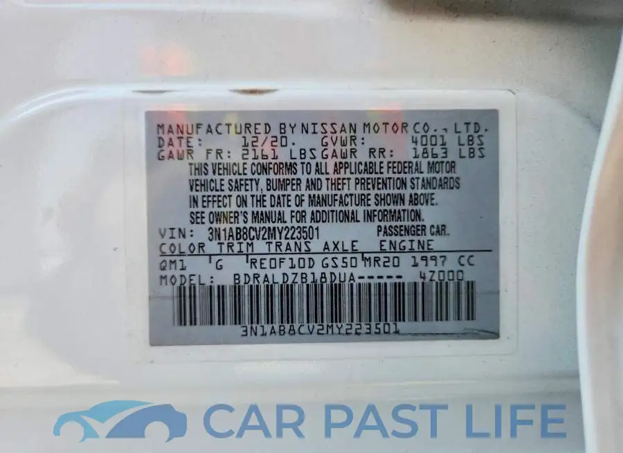 3N1AB8CV2MY223501# 12
