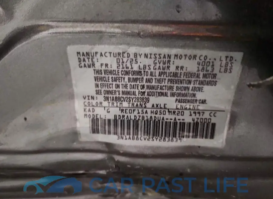 3N1AB8CV2SY283839# 12