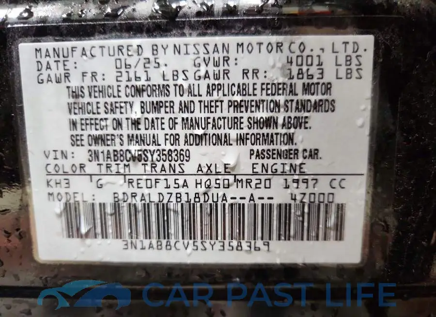 3N1AB8CV5SY358369# 12