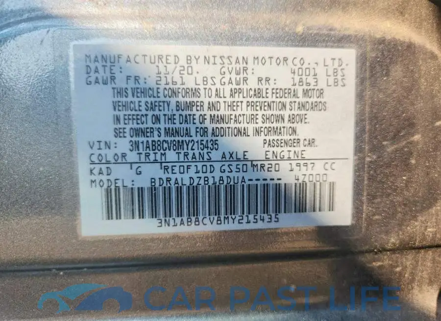 3N1AB8CV8MY215435# 12