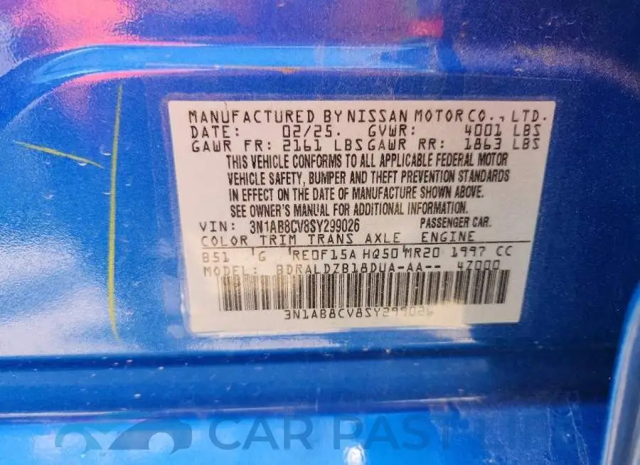 3N1AB8CV8SY299026# 12