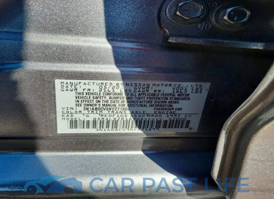3N1AB8CV9NY271899# 12