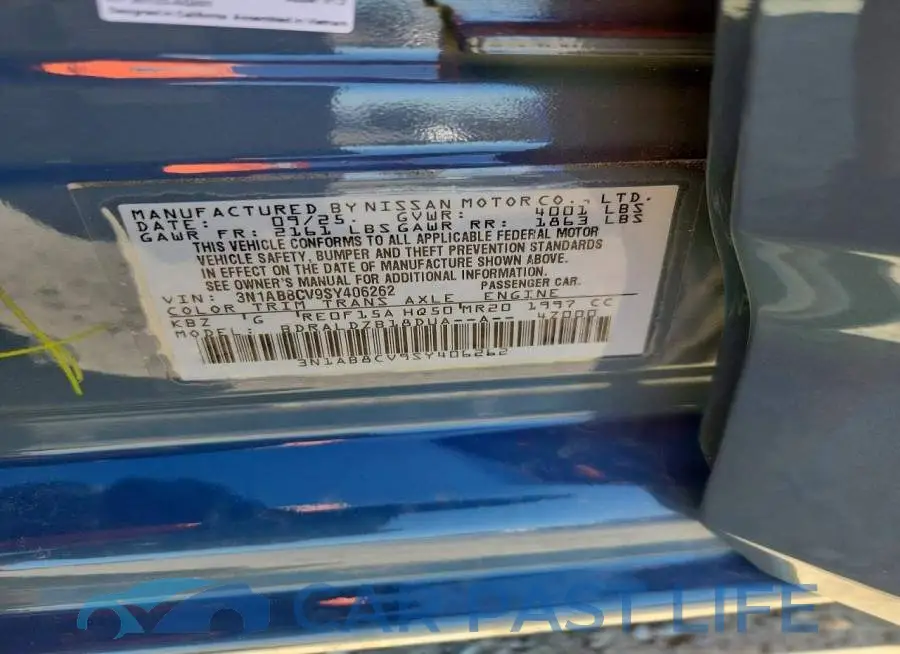 3N1AB8CV9SY406262# 12