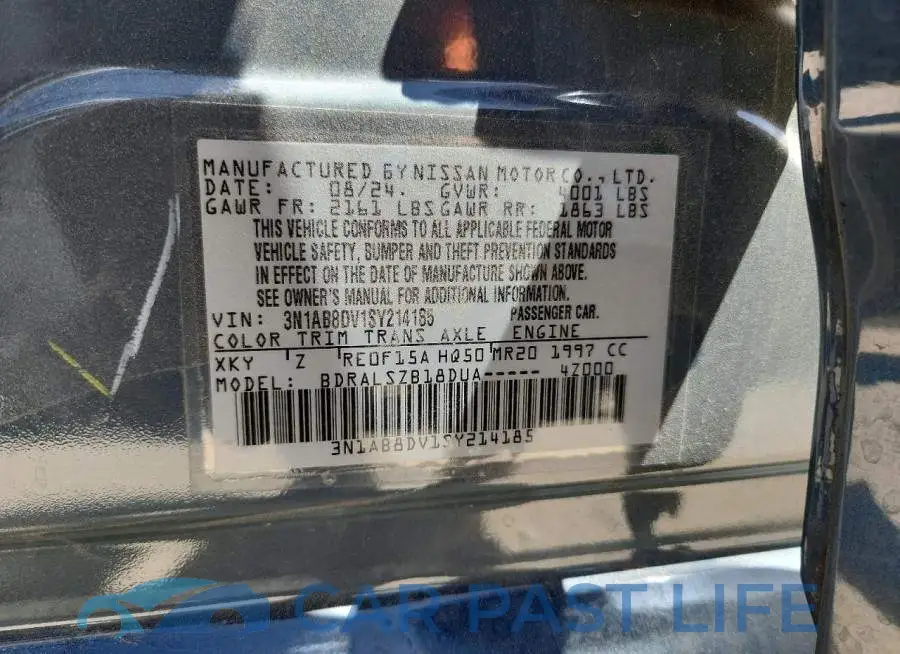 3N1AB8DV1SY214185# 12