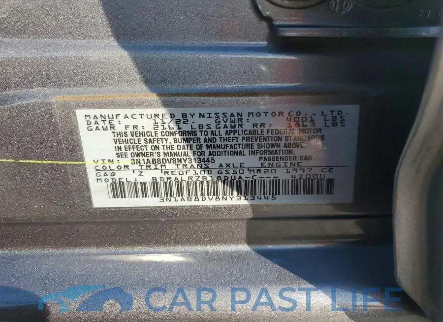 3N1AB8DV8NY313445# 12