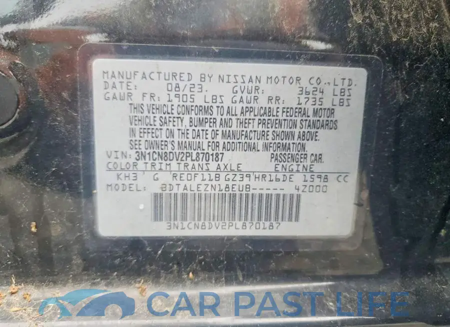 3N1CN8DV2PL870187# 12