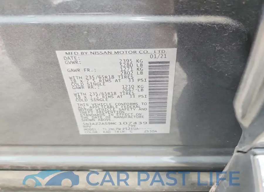 5N1AZ2AS9MC107439# 13