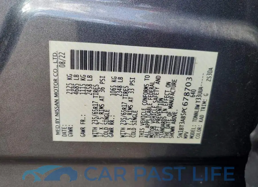 5N1BT3AB5PC678703# 14