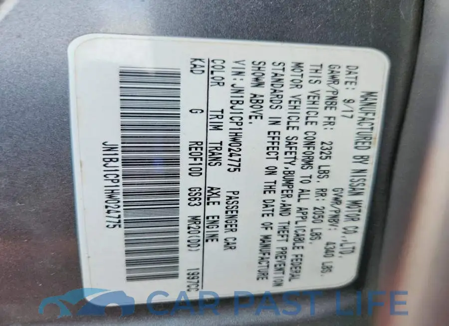 JN1BJ1CP1HW024775# 13