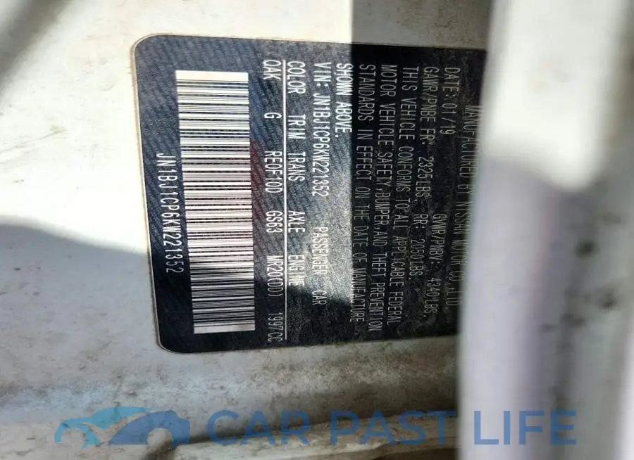 JN1BJ1CP6KW221352# 13
