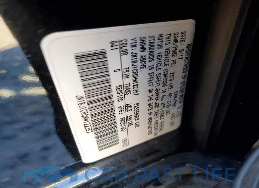 JN1BJ1CR0HW122357# 13