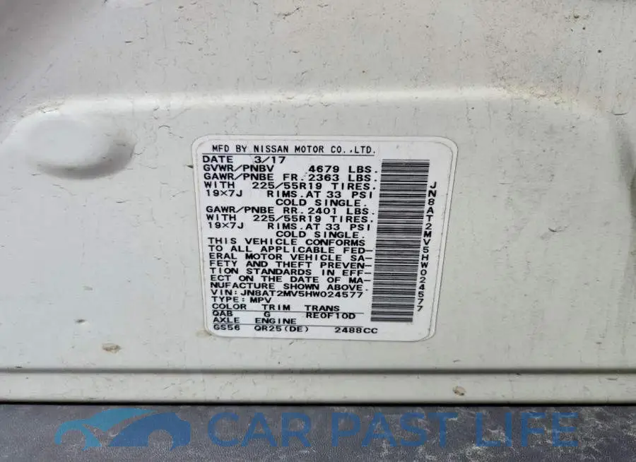 JN8AT2MV5HW024577# 13