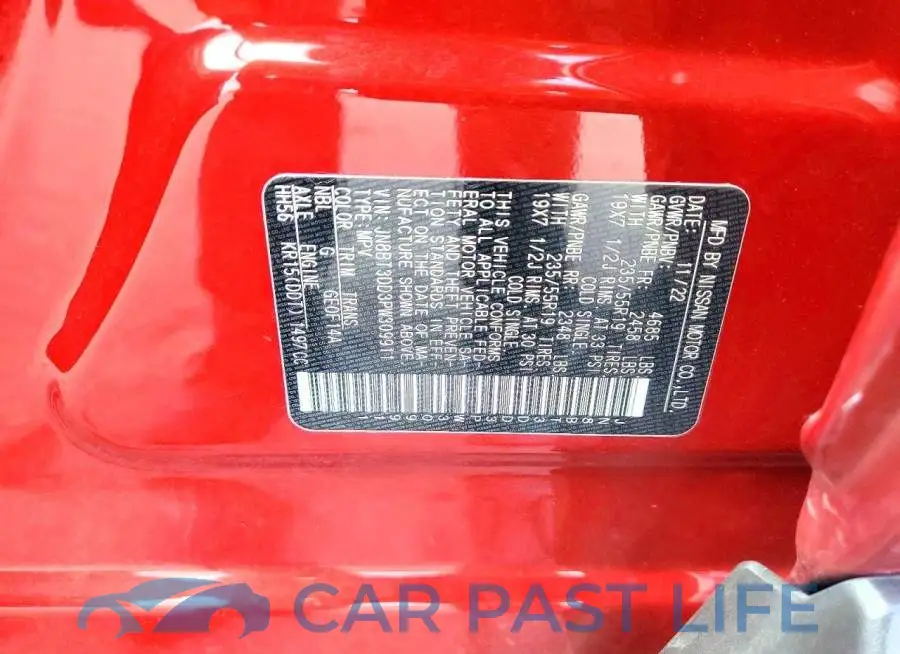 JN8BT3DD3PW309911# 13