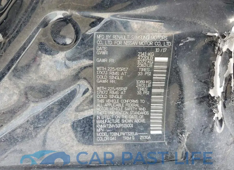 KNMAT2MV3JP515001# 13