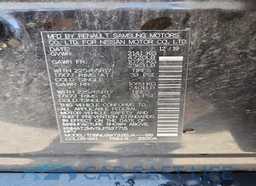 KNMAT2MV5LP537715# 14