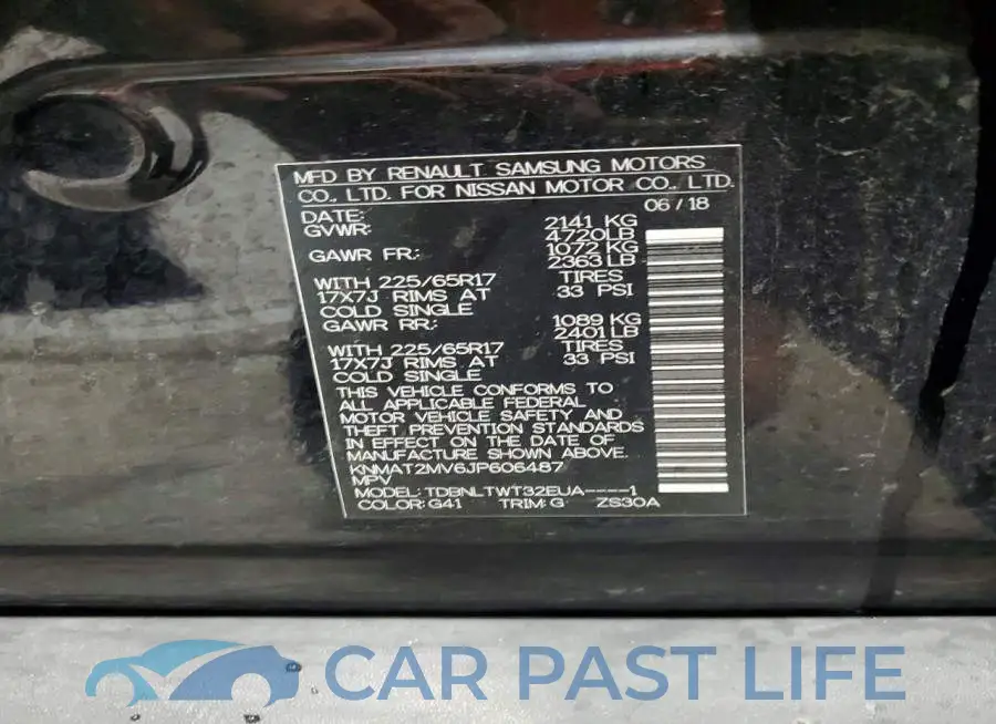 KNMAT2MV6JP606487# 12