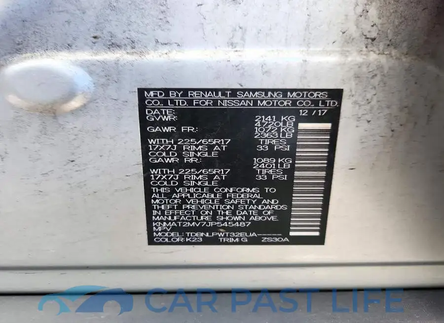 KNMAT2MV7JP545487# 14