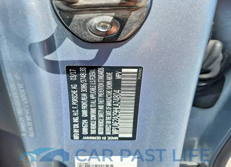 WP1AE2A29HLA74804# 14