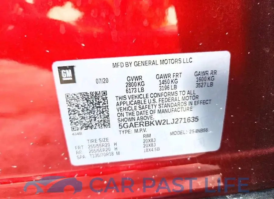 5GAERBKW2LJ271635# 14