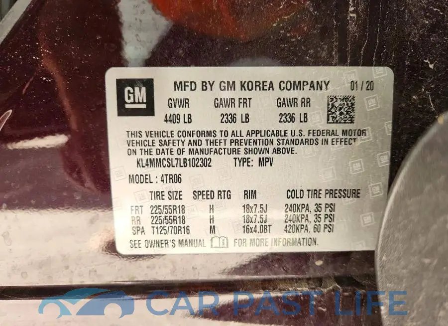 KL4MMCSL7LB102302# 13