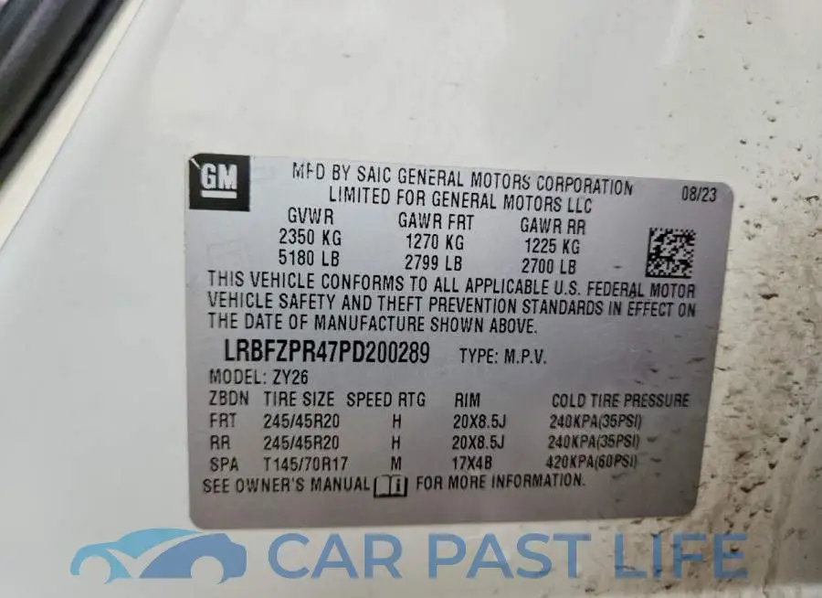 LRBFZPR47PD200289# 12