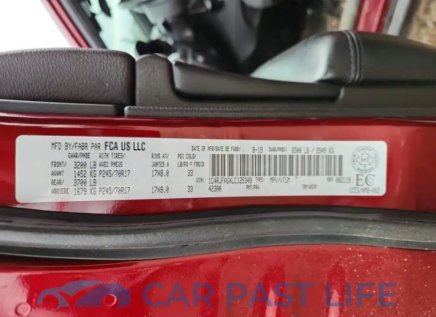 1C4RJFAGXLC125349# 12