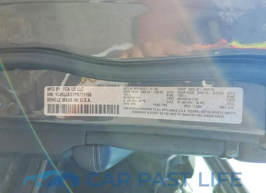 1C4RJJAG7P8771198# 13