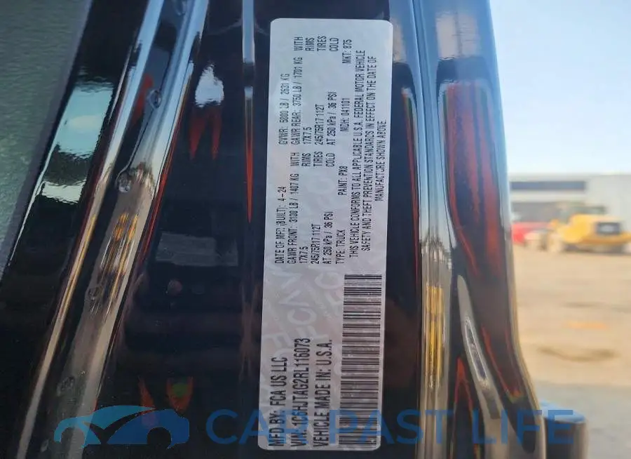 1C6HJTAG2RL116073# 12