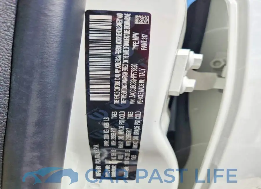 ZACCJBCB9HPF78820# 12