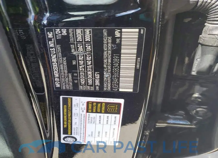 4JGFB4FB6SB340891# 13