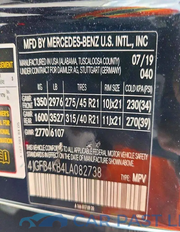 4JGFB4KB4LA082738# 13