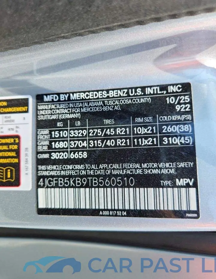 4JGFB5KB9TB560510# 14